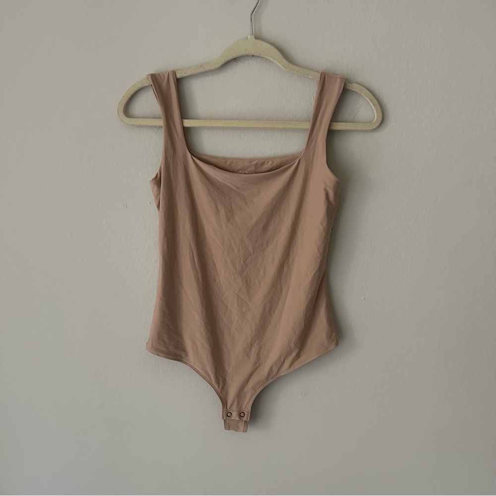 Wild Fable Contour Thong Bodysuit in Beige Size medium nwt